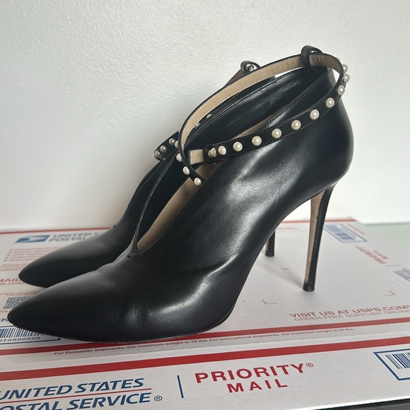 Jimmy Choo bootie heels with pearl detail - Picture 7 of 8